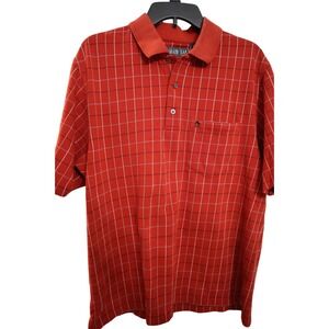 Vintage Grand Slam Munsingwear Red Striped Polo Shirt Penguin Men's L‎
